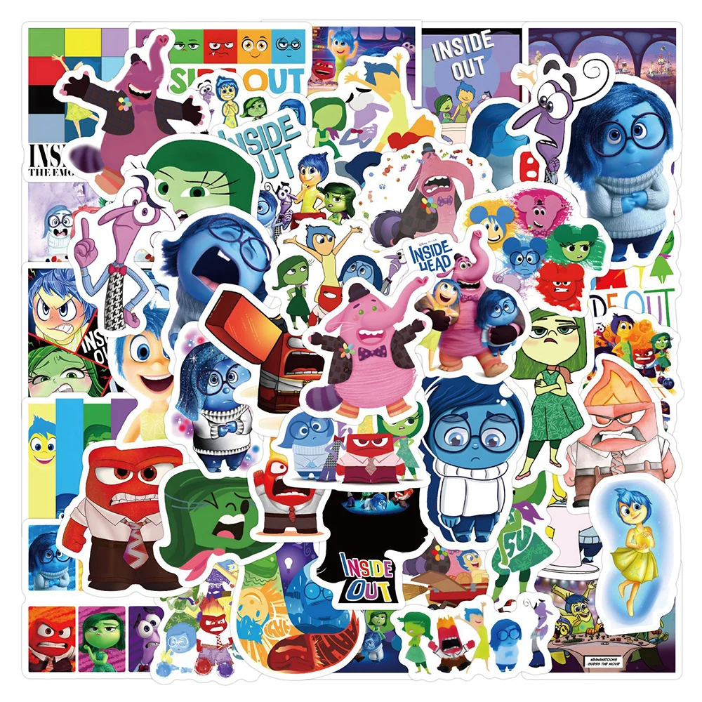 10 30 50pcs Disney INSIDE OUT Graffiti Stickers Decals Toys Decorative Stationery Laptop Car Vinyl Cute 1 - Inside Out Plush