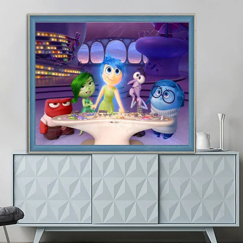 Canvas Painting Disney Inside Out Happiness Fear Disgust Sadness Anger Lelly s 5 Emotions for Living 1 - Inside Out Plush